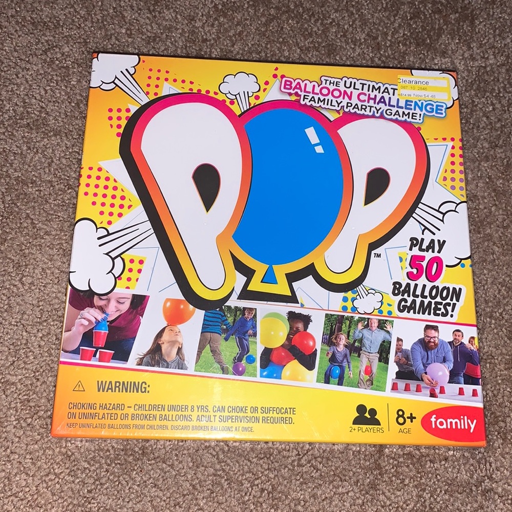 Pop- family balloon party game NEW